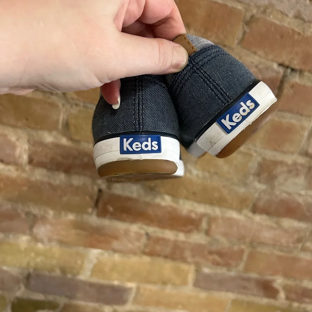 Keds Women's Centre II Chambray Denim Blue Sneakers - Picture 6 of 8